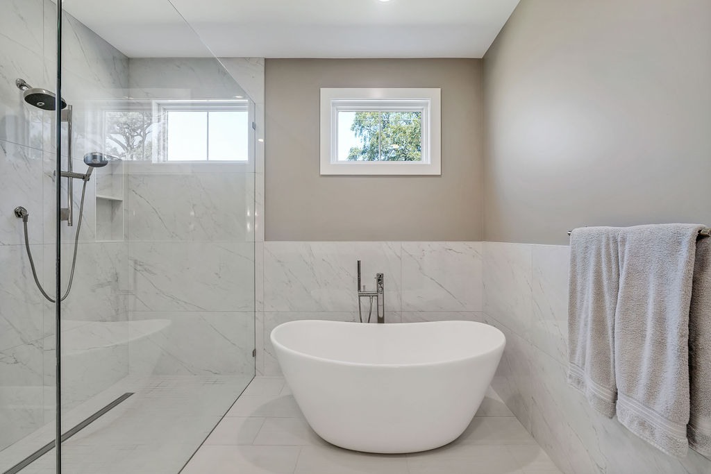 Custom Bathroom remodel by BlueWater Services