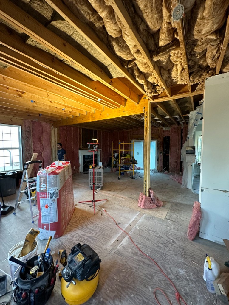 Framing and structural work by BlueWater Services